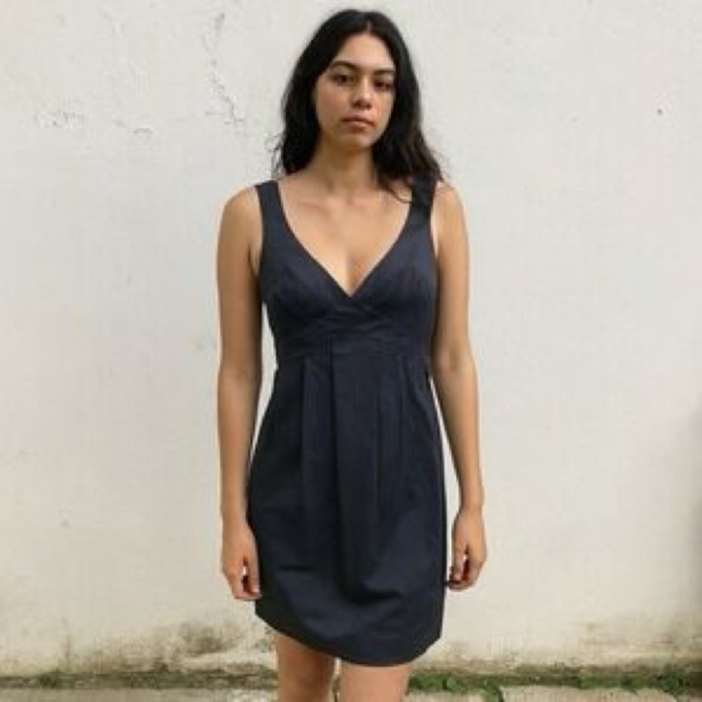 All Saints Sleeveless V-Neck Black Dress